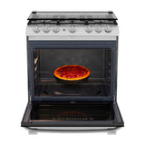 Mabe Estufa a Gas de Acero Inoxidable | Tecnología Ultimate | Perfect Cook | Easy Clean Pro | Tapa | Plancha | 30" | 6 Quemadores