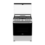 Mabe Estufa a Gas de Acero Inoxidable | Tecnología Ultimate | Perfect Cook | Easy Clean Pro | Tapa | Plancha | 30" | 6 Quemadores