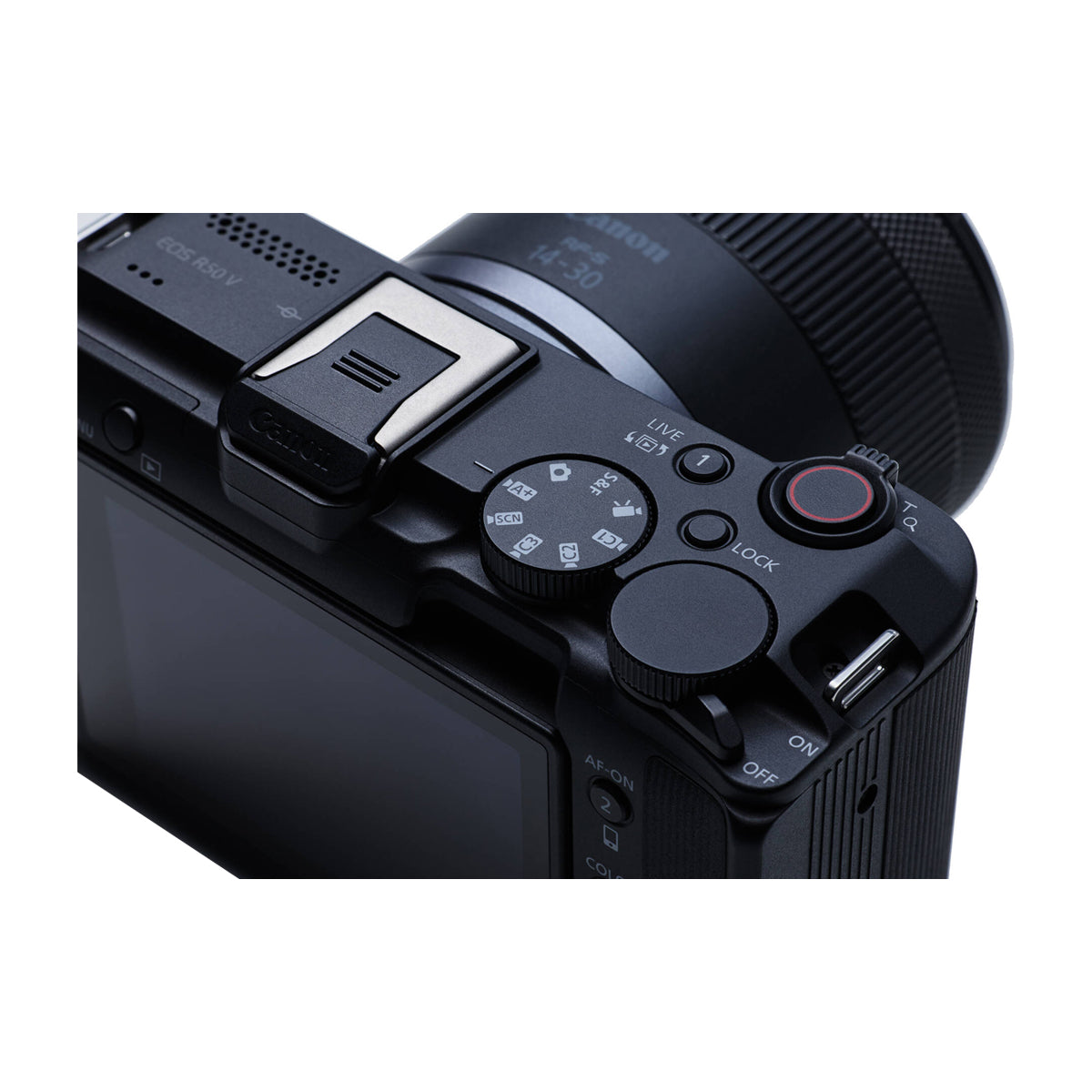 Canon EOS R50 V Cámara Digital Mirrorless con Lente 14-30mm IS STM