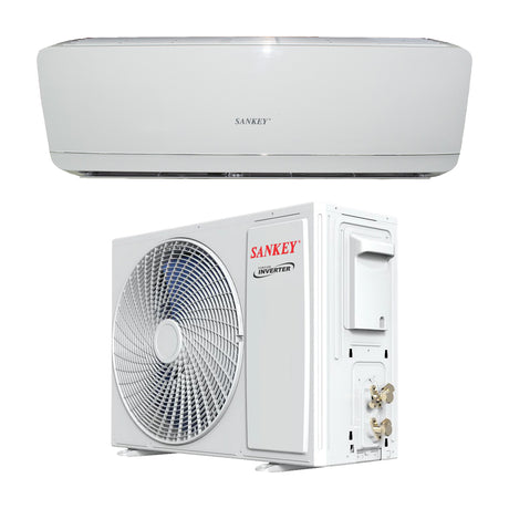 Sankey Aire Acondicionado Split Inverter 12,000 BTU | SEER 18 | WiFi | Enfriamiento Supremo | Silver Ion | Filtro de Carbon Activo | 220v