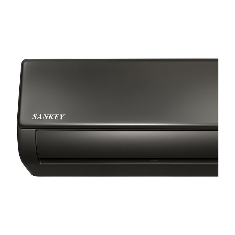 Sankey Aire Acondicionado Split Inverter Serie G+ 12,000 BTU | SEER 18 | Rápido Enfriamiento | Silver Ion | Filtro de Carbon Activo | 220v | Negro