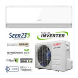 Sankey Aire Acondicionado Split Inverter 12,000 BTU | SEER 23 | WiFi | Alta Eficiencia | Enfriamiento Supremo | Silver Ion | Filtro de Carbon Activo | 220v | White Mirror