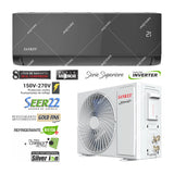 Sankey Aire Acondicionado Split Inverter Serie Superiore 11,500 BTU | SEER 22 | Alta Eficiencia | Protección de Voltaje | Enfriamiento Supremo | Silver Ion | Filtro de Carbón Activo | 220v | Black Mirror