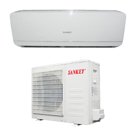 Sankey Aire Acondicionado Split 12,133 BTU | SEER 12.5 | Enfriamiento Supremo | Silver Ion | Filtro de Carbón Activo | 220v