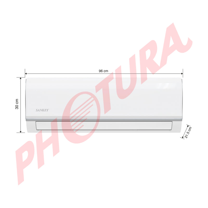 Sankey Aire Acondicionado Split Inverter 17,000 BTU | SEER 19 | Enfriamiento Supremo | Silver Ion | Filtro de Carbón Activo | 220v