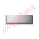 Sankey Aire Acondicionado Split Inverter 17,500 BTU | SEER 18 | Protección de Voltaje | Rápido Enfriamiento | Silver Ion | Filtro de Carbón Activo | 220v | Gris