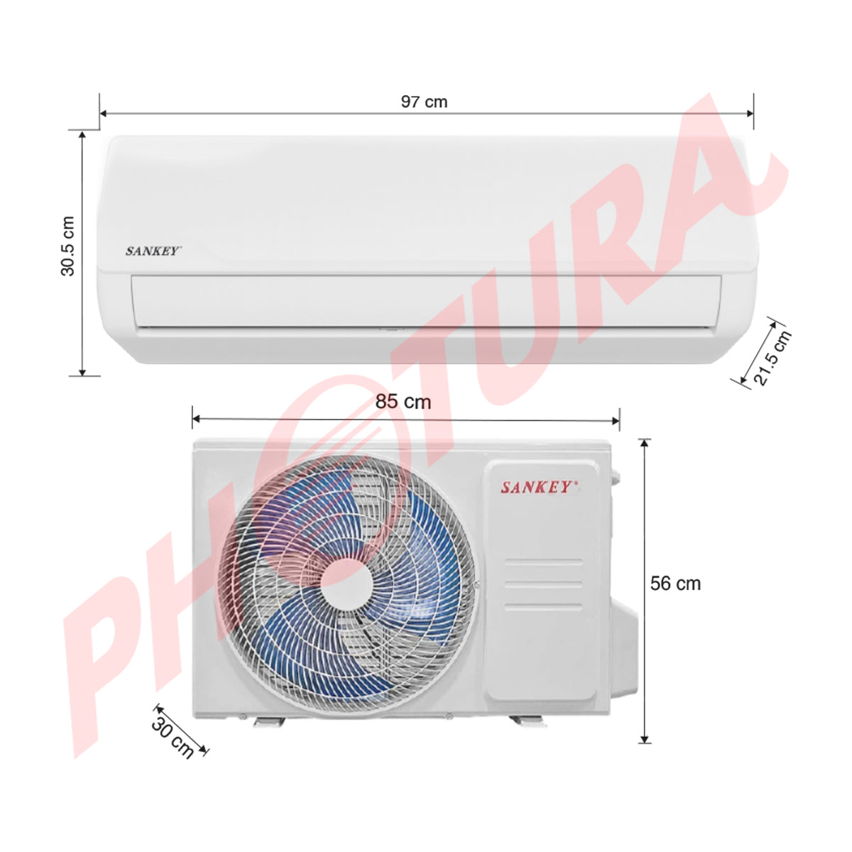 Sankey Aire Acondicionado Split Inverter Serie G+ 18,050 BTU | SEER 22 | Alta Eficiencia | Protección de Voltaje | Rápido Enfriamiento | Modo ECO+ | 220v