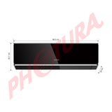 Sankey Aire Acondicionado Split Inverter  17,000 BTU | SEER 22 | Alta Eficiencia | Enfriamiento Supremo | Silver Ion | Filtro de Carbón Activo | 220v | Black Mirror