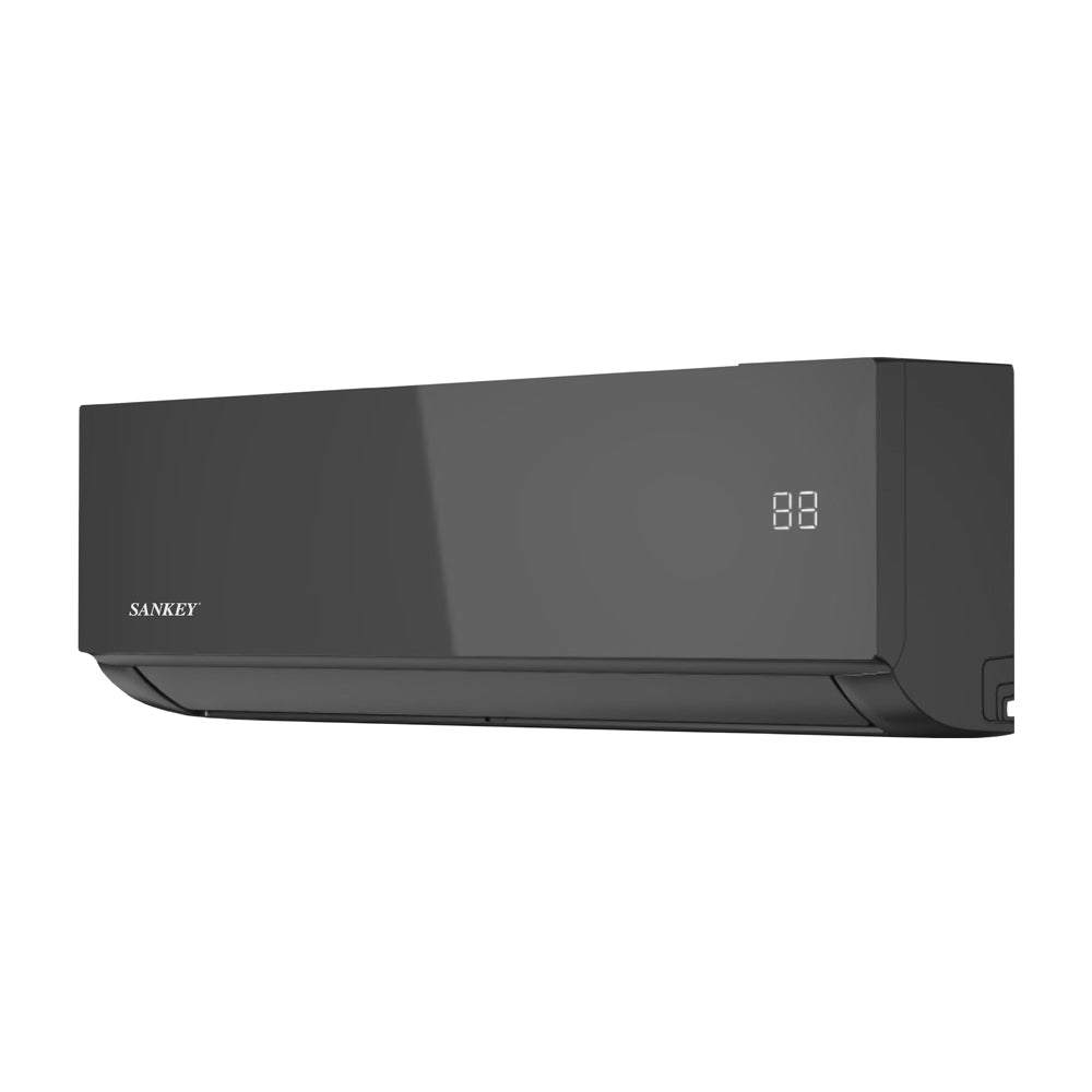 Sankey Aire Acondicionado Split Inverter Serie Superiore 17,500 BTU | SEER 21 | Alta Eficiencia | Protección de Voltaje | Enfriamiento Supremo | Silver Ion | Filtro de Carbón Activo | 220v | Black Mirror