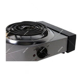 Sankey Estufa de Mesa Eléctrica | 2 Quemadores | Alta Eficiencia | Control de Temperatura | Plateado