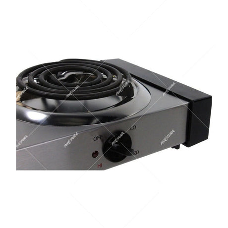 Sankey Estufa de Mesa Eléctrica | 2 Quemadores | Alta Eficiencia | Control de Temperatura | Plateado