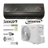 Sankey Aire Acondicionado Split Inverter Serie G+ 22,000 BTU | SEER 20 | WiFi | Alta Eficiencia | Protección de Voltaje | Rápido Enfriamiento | Modo ECO+ | 220v | Negro