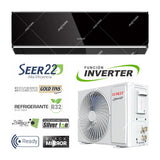 Sankey Aire Acondicionado Split Inverter 22,000 BTU | SEER 22 | Alta Eficiencia | Enfriamiento Supremo | Silver Ion | Filtro de Carbon Activo | 220v | Black Mirror