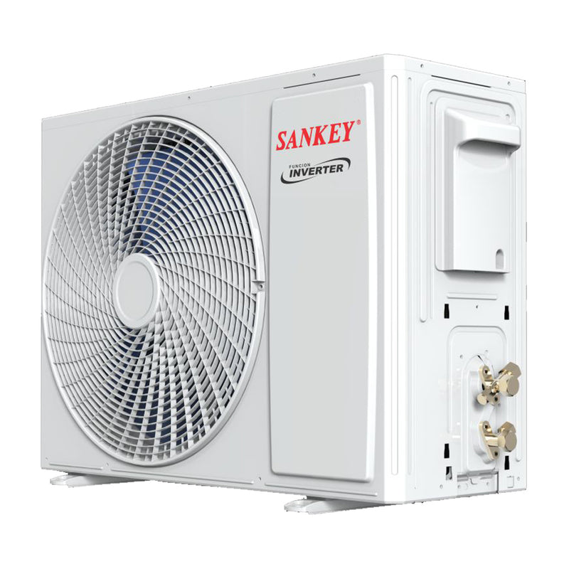 Sankey Aire Acondicionado Split Inverter Serie Superiore 24,000 BTU | Alta Eficiencia | Protección de Voltaje | Enfriamiento Supremo | Silver Ion | Filtro de Carbon Activo | 220v | Black Mirror
