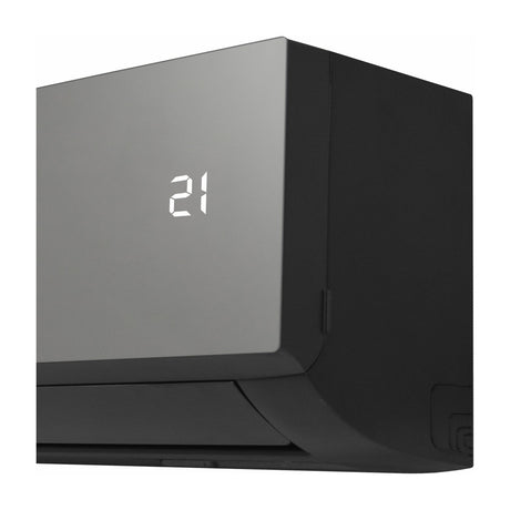 Sankey Aire Acondicionado Split Inverter Serie Superiore 22,000 BTU | SEER 20 | WiFi | Alta Eficiencia | Protección de Voltaje | Enfriamiento Supremo | Silver Ion | Filtro de Carbón Activo | 220v | Black Mirror