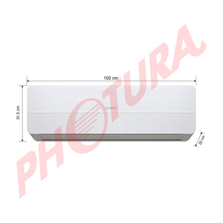 Sankey Aire Acondicionado Split 24,000 BTU | Enfriamiento Supremo | Silver Ion | Filtro de Carbón Activo | 220v