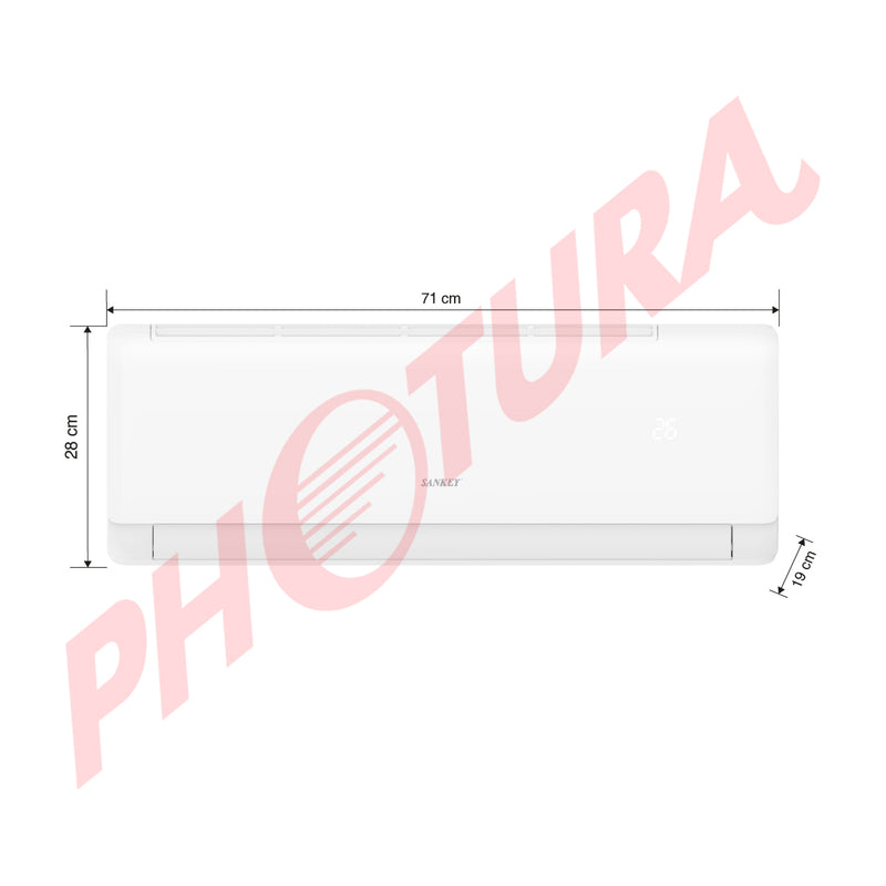 Sankey Aire Acondicionado Split Inverter 9,000 BTU | SEER 17 | Enfriamiento Supremo | Silver Ion | Filtro de Carbon Activo | 220v