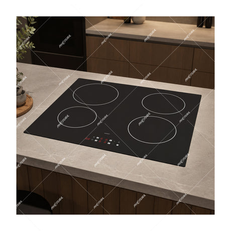 Sankey Estufa Empotrable de Eléctrica de Vitrocerámica | Inducción | 59cm | 4 Quemadores | Control Táctil