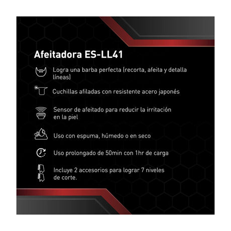 Panasonic Afeitadora Inalámbrica | Recargable | Sensor de Afeitado | Wet & Dry