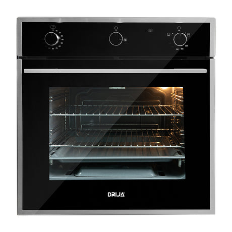 Drija Europa 60 Gas Horno Multifuncional Empotrable a Gas | Puerta de Triple Vidrio | 250°C