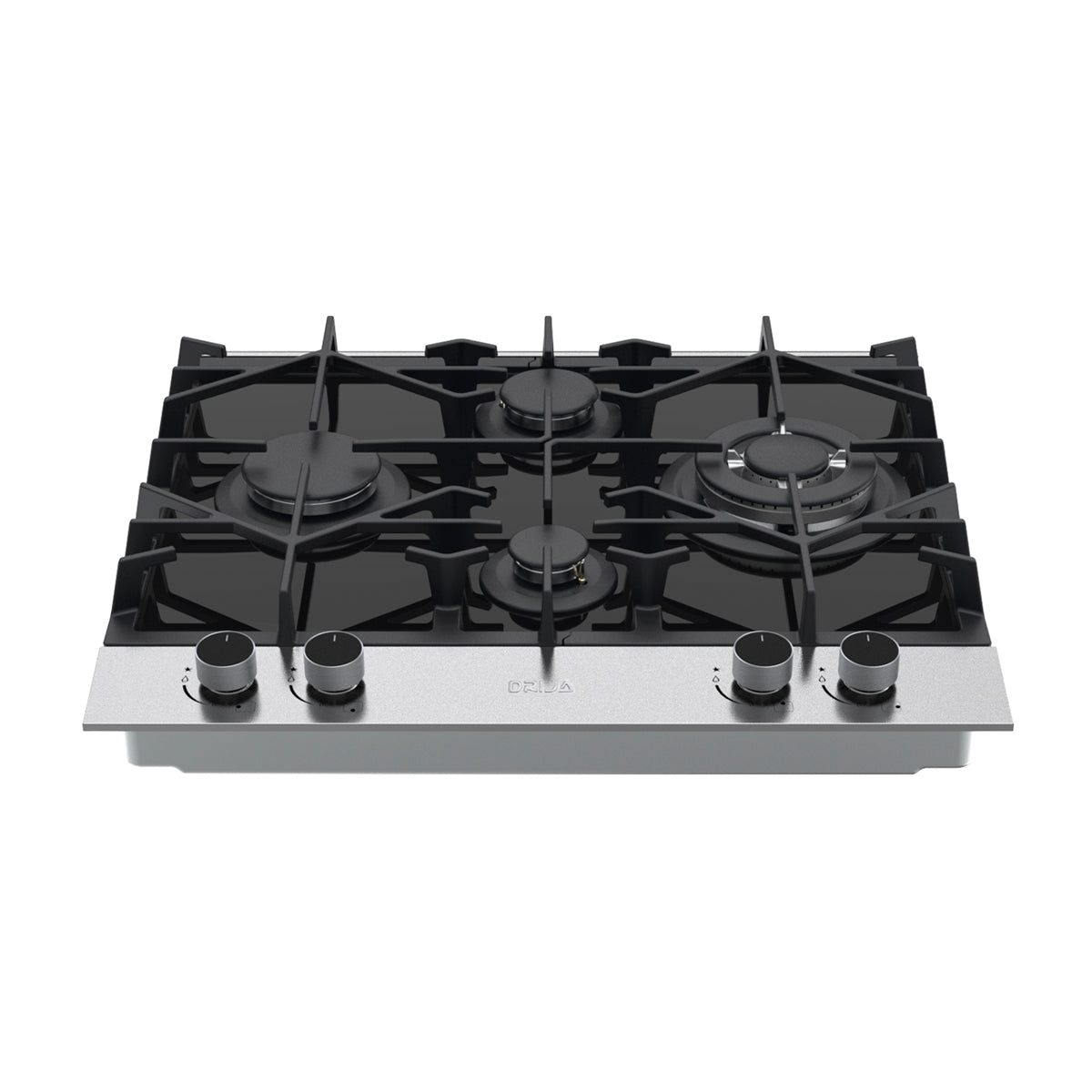 Drija Ferrara 60 Pro Estufa Empotrable a Gas de Vidrio Templado / Acero Inoxidable | 4 Quemadores | 4 Válvulas de Seguridad