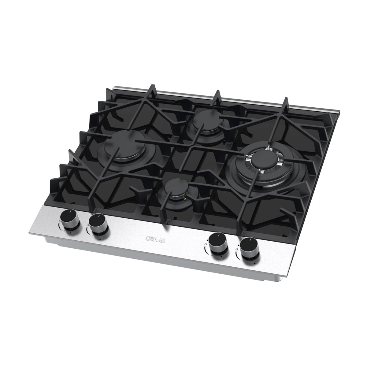 Drija Ferrara 60 Pro Estufa Empotrable a Gas de Vidrio Templado / Acero Inoxidable | 4 Quemadores | 4 Válvulas de Seguridad