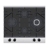 Drija Ferrara 60 Pro Estufa Empotrable a Gas de Vidrio Templado / Acero Inoxidable | 4 Quemadores | 4 Válvulas de Seguridad