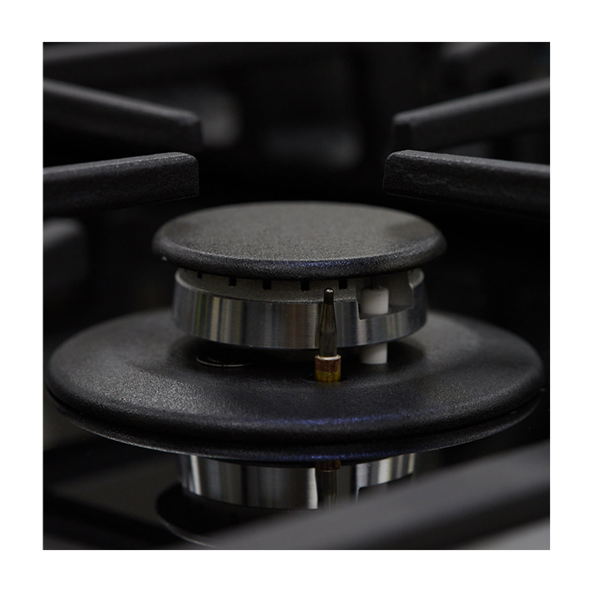 Drija Ferrara 76 Estufa Empotrable a Gas de Vidrio Templado / Acero Inoxidable | 5 Quemadores | 5 Válvulas de Seguridad