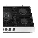 Drija Ferrara 90 Pro Estufa Empotrable a Gas de Vidrio Templado / Acero Inoxidable | 5 Quemadores | 5 Válvulas de Seguridad