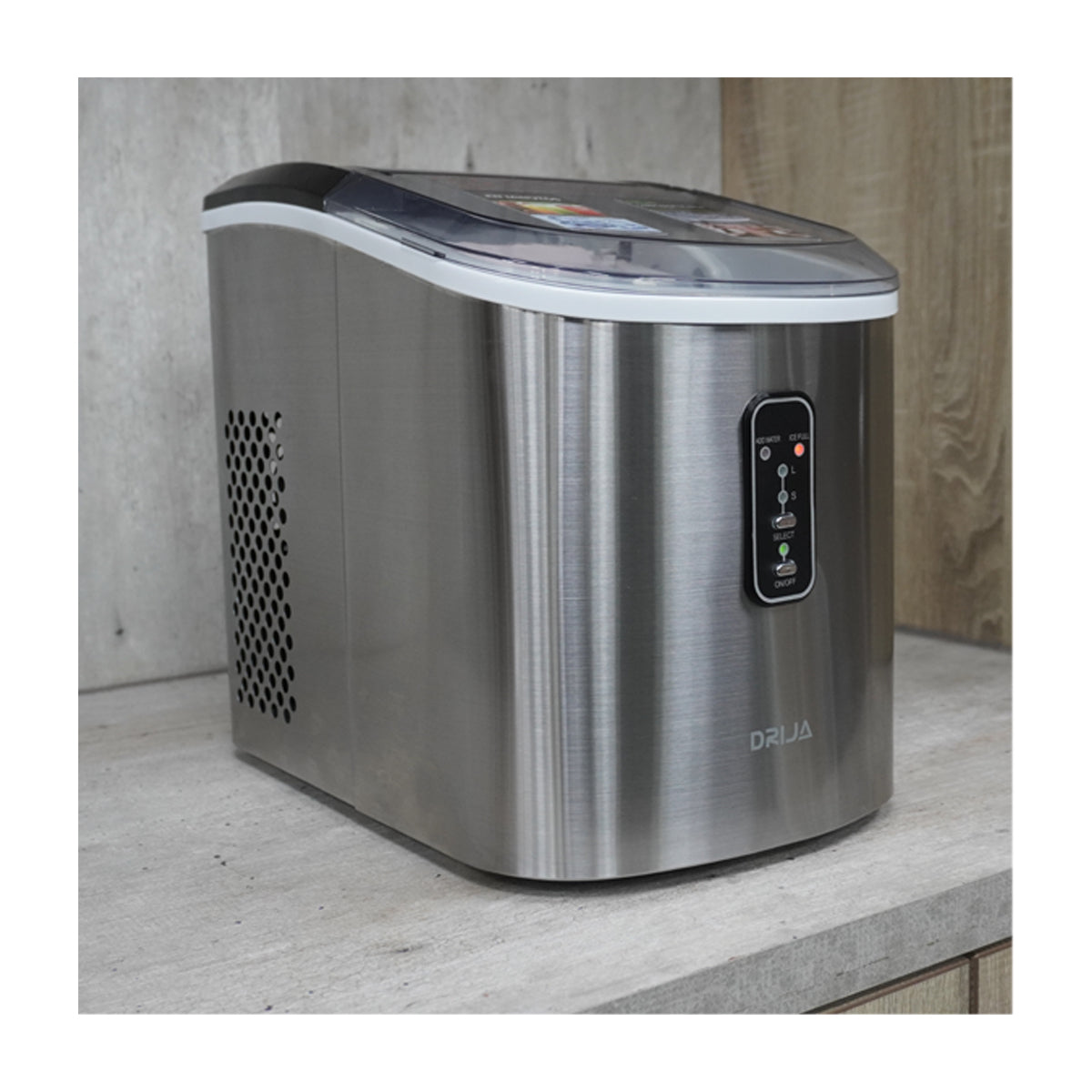 Drija FH18 INOX Fabricador de Hielo | Plateado