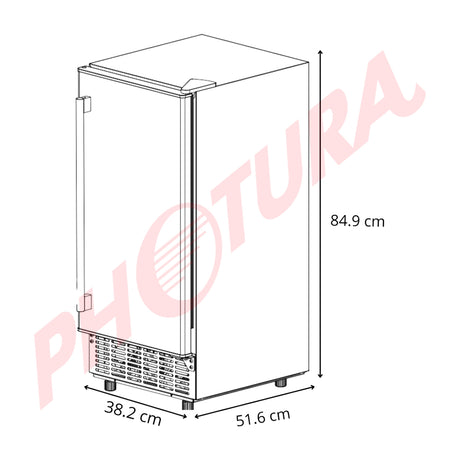 DRIJA FH36 Black Fabricador de Hielo Empotrable | Negro
