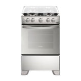 Frigidaire Estufa a Gas de Acero Inoxidable | Vapor Bake | Tapa | Enc. Eléctrico | 24" | 4 Quemadores