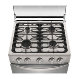 Frigidaire Estufa a Gas de Acero Inoxidable | Vapor Bake | Tapa | Enc. Eléctrico | 24" | 4 Quemadores