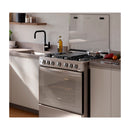 Frigidaire Estufa a Gas de Acero Inoxidable | Vapor Bake | Tapa | Enc. Eléctrico | 30" | 6 Quemadores