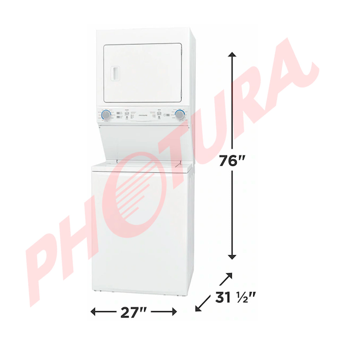 Frigidaire Centro de Lavado Eléctrico | Agitación Avanzada | MaxiFill | Quiet Pack | 21kg | Blanco