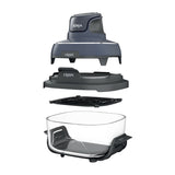 Ninja Crispi Freidora de Aire Portátil De Vidrio 4-en-1 | 4QT | Tecnología PowerPod | Cristalería TempWare | Hornea y Fríe | Azul