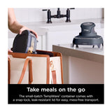 Ninja Crispi Freidora de Aire Portátil De Vidrio 4-en-1 | 4QT | Tecnología PowerPod | Cristalería TempWare | Hornea y Fríe | Azul