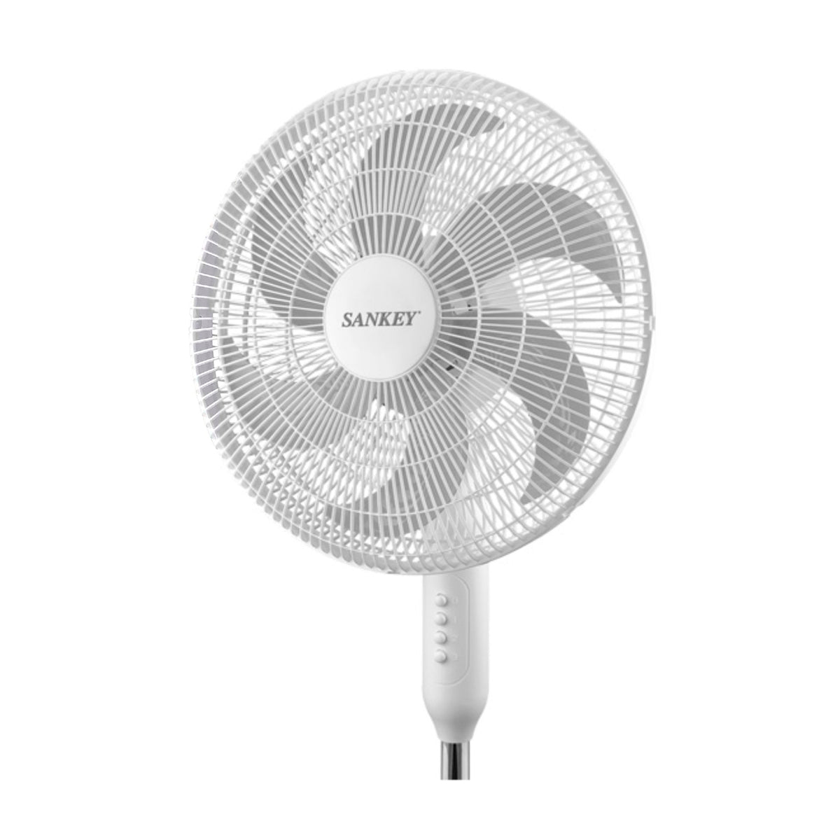 Sankey Abanico de Pedestal de 16" | 3 Velocidades | Blanco