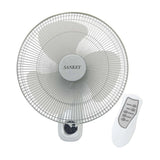 Sankey Abanico de Pared de 16" | Control Remoto | 3 Velocidades | Blanco