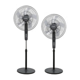 Sankey Abanico de Pedestal de 18" | 3 Velocidades | Negro