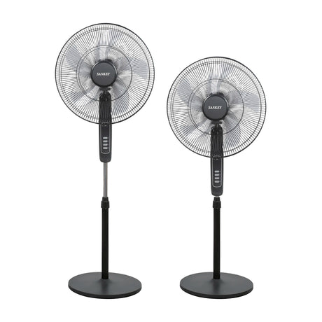 Sankey Abanico de Pedestal de 18" | 3 Velocidades | Negro
