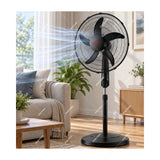 Sankey Abanico de Pedestal de 20" | 3 Velocidades | Temporizador | Negro