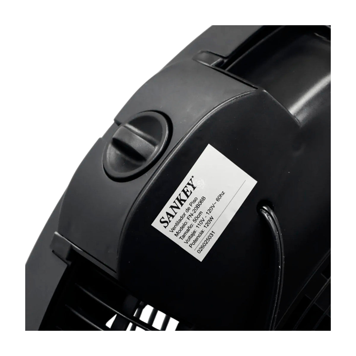 Sankey Abanico 2-en-1 de Pared / Piso de 20" | 3 Velocidades | Negro
