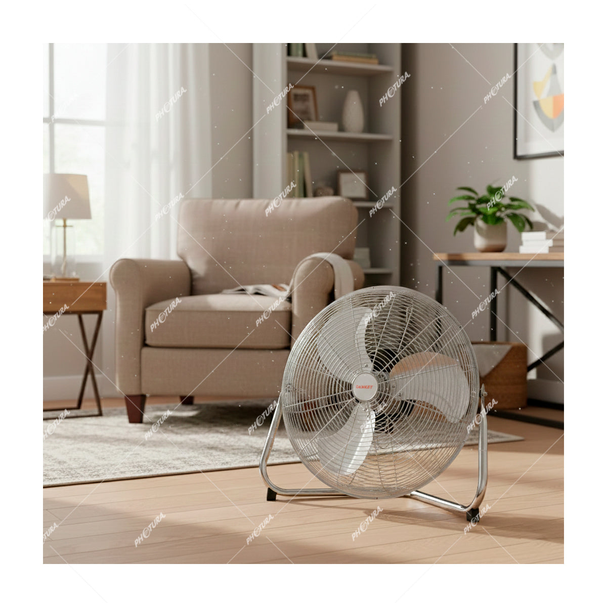 Sankey Abanico de Piso de 20" | 3 Velocidades | Metal