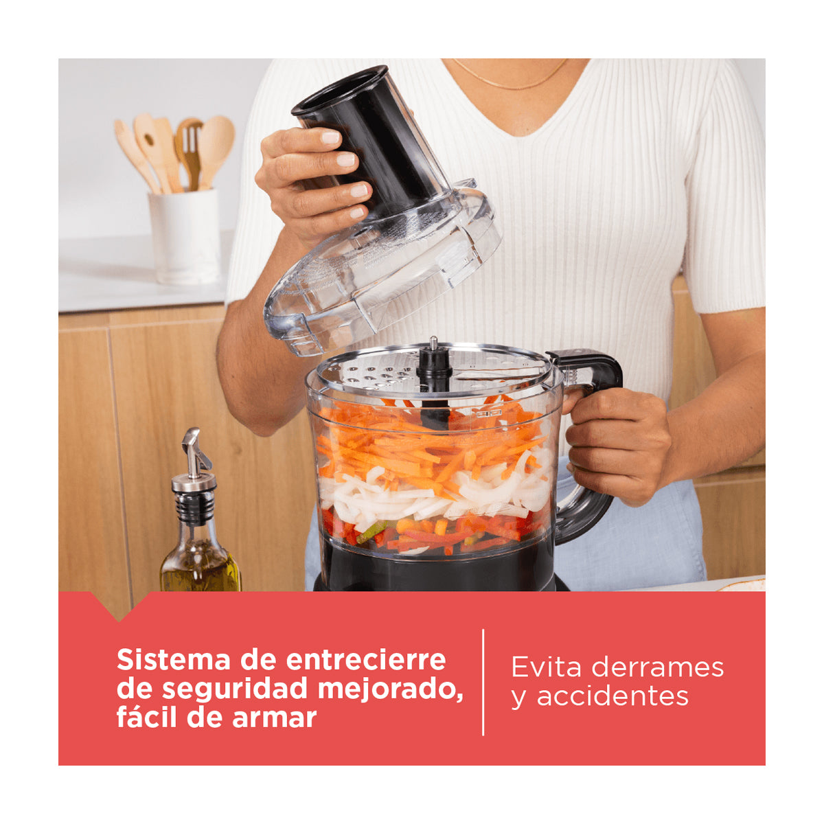 Black & Decker Procesador de Alimentos de 8 Tazas | 2 Velocidades | Hoja en S | 850W | Negro