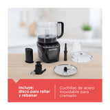 Black & Decker Procesador de Alimentos de 8 Tazas | 2 Velocidades | Hoja en S | 850W | Negro