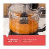 Black & Decker Procesador de Alimentos de 8 Tazas | 2 Velocidades | Hoja en S | 850W | Negro
