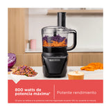 Black & Decker Procesador de Alimentos de 8 Tazas | 2 Velocidades | Hoja en S | 850W | Negro