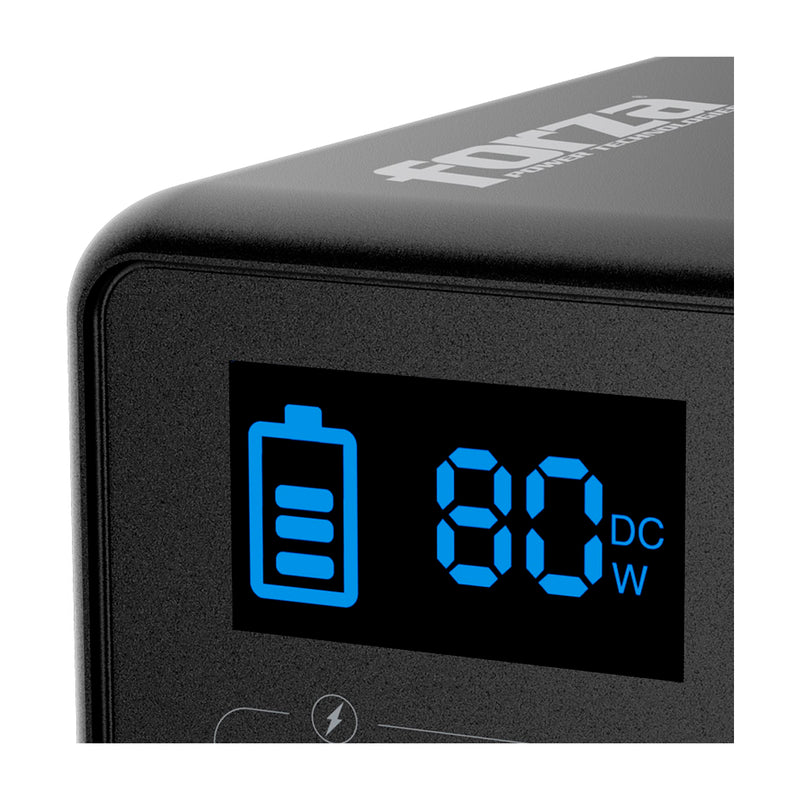 Forza Titan Central Eléctrica Portátil para Smartphones y Tablets | 100W | Pantalla LCD | Tecnología TurboPower | Negro