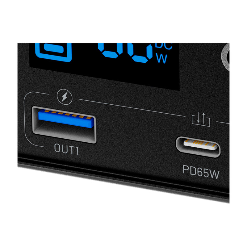 Forza Titan Central Eléctrica Portátil para Smartphones y Tablets | 100W | Pantalla LCD | Tecnología TurboPower | Negro